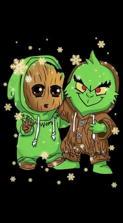  Baby Groot and Grinch Christmas handyhüllen