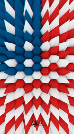 3D Poly USA flag handyhüllen