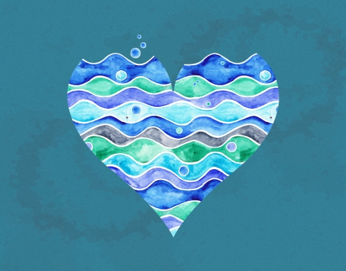 A Sea of Love (blue) handyhüllen