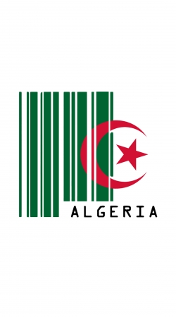 Algeria Code barre hülle