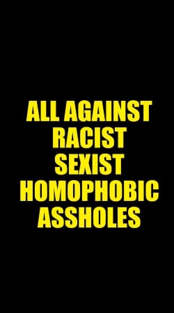 All against racist Sexist Homophobic Assholes handyhüllen