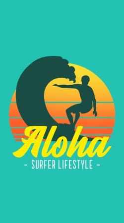 Aloha Surfer lifestyle handyhüllen