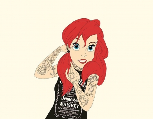 Ariel tattoo Jack Daniels handyhüllen