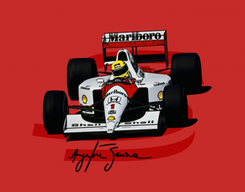Ayrton Senna Formule 1 King handyhüllen