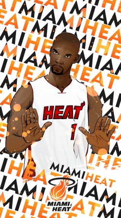 Basketball Stars: Chris Bosh - Miami Heat handyhüllen
