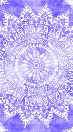 Bohemian Flower Mandala in purple handyhüllen