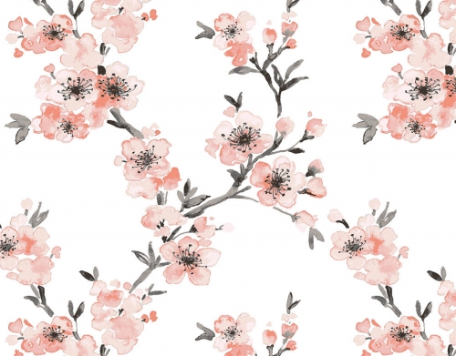 Cherry Blossom Aquarel Flower handyhüllen