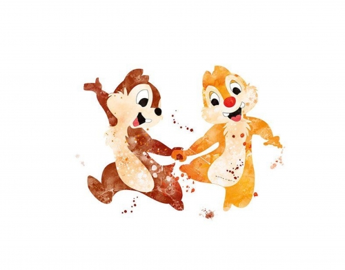 Chip And Dale Watercolor handyhüllen