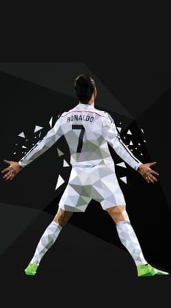 Cristiano Ronaldo Celebration Piouuu GOAL Abstract ART handyhüllen