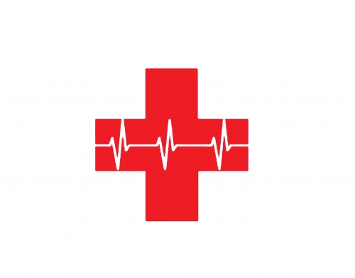 Croix de secourisme EKG Heartbeat handyhüllen