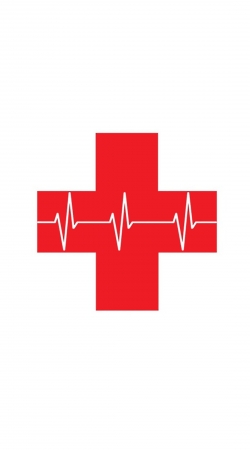 Croix de secourisme EKG Heartbeat handyhüllen