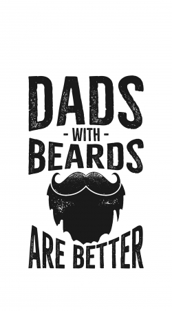 Dad with beards are better handyhüllen