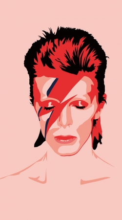 David Bowie Minimalist Art handyhüllen