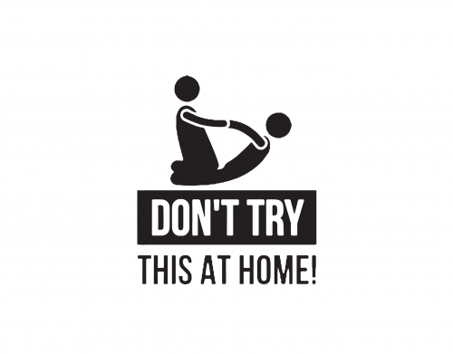 dont try it at home physiotherapist gift massage handyhüllen