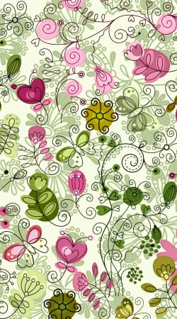 doodle flowers handyhüllen