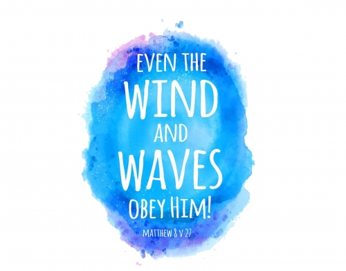 Even the wind and waves Obey him Matthew 8v27 handyhüllen