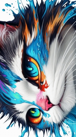 Eyes Cat Watercolor handyhüllen