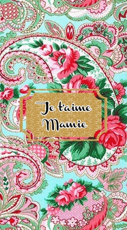 Floral Old Tissue - Je t'aime Mamie handyhüllen
