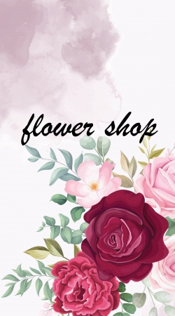 Flower Shop Logo hülle