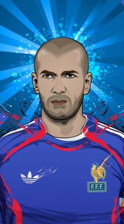 Football Legends: Zinedine Zidane France handyhüllen