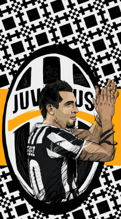 Football Stars: Carlos Tevez - Juventus handyhüllen