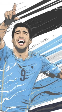 Football Stars: Luis Suarez - Uruguay handyhüllen