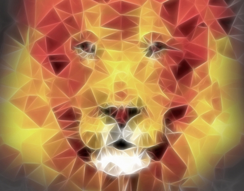 fractal lion handyhüllen