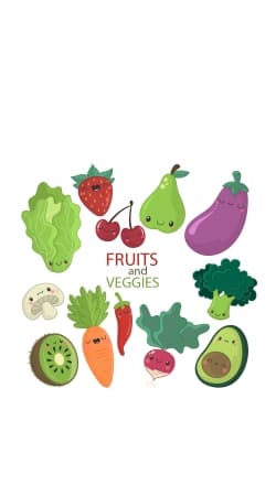 Fruits and veggies handyhüllen