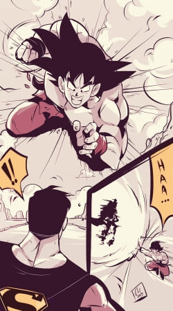 Goku vs superman handyhüllen
