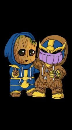 Groot x Thanos handyhüllen