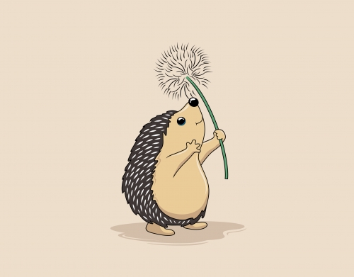 Hedgehog play dandelion handyhüllen