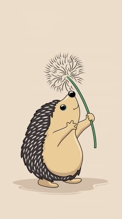 Hedgehog play dandelion handyhüllen