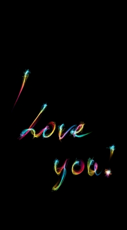 I love you - Rainbow Text handyhüllen