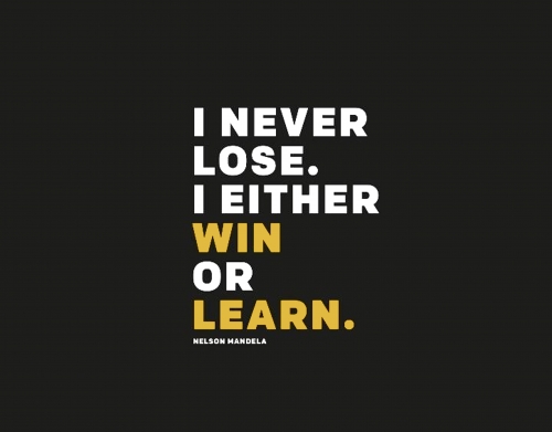 i never lose either i win or i learn Nelson Mandela handyhüllen
