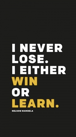 i never lose either i win or i learn Nelson Mandela handyhüllen