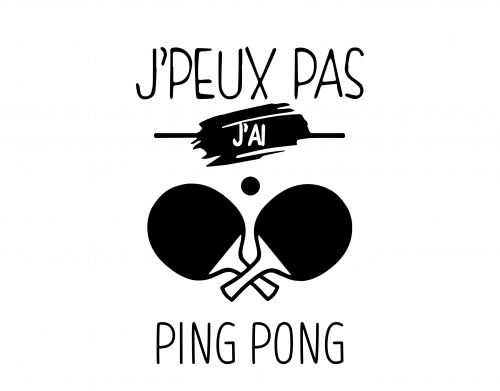 Je peux pas jai ping pong handyhüllen