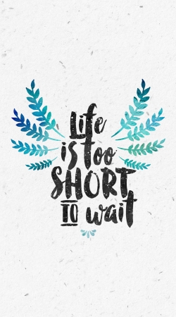 Life's too short to wait handyhüllen