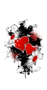 Love, Blume und Rotes Herz handyhüllen