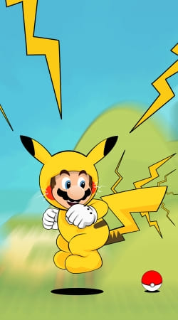 Mario mashup Pikachu Impact-hoo! handyhüllen