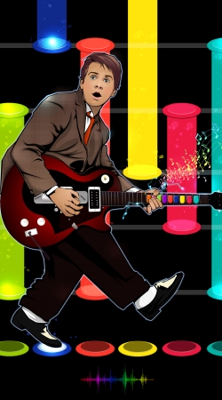 Marty McFly plays Guitar Hero handyhüllen