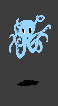 octopus Blue cartoon handyhüllen