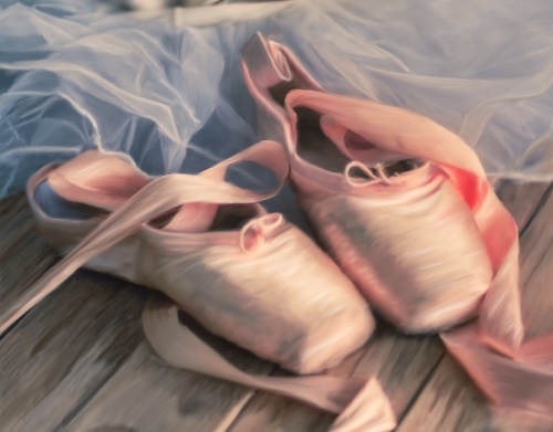 Painting ballet shoes and jersey handyhüllen