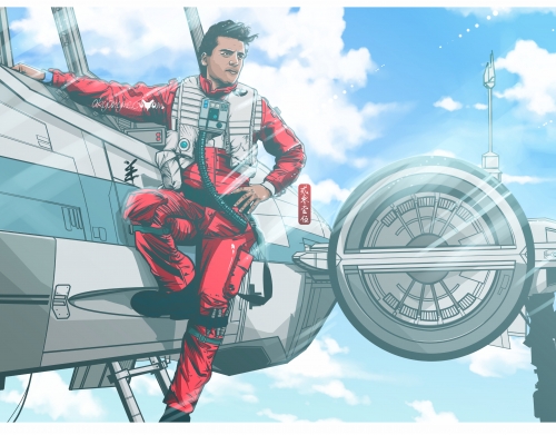 Pilot Poe Wing Manga Episode VII handyhüllen
