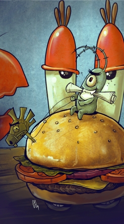 Plankton burger handyhüllen