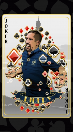Poker: Franck Ribery as The Joker handyhüllen