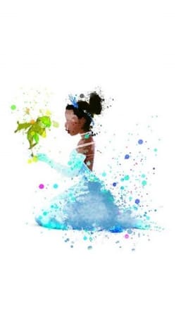 Princess Tiana Watercolor Art handyhüllen
