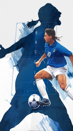 Roberto Baggio Italian Striker handyhüllen