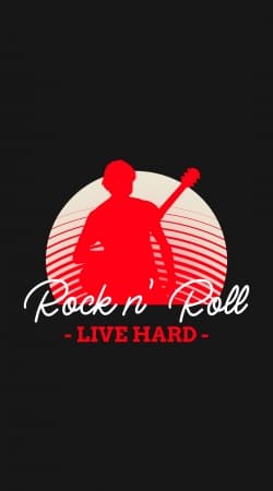 Rock N Roll Live hard handyhüllen
