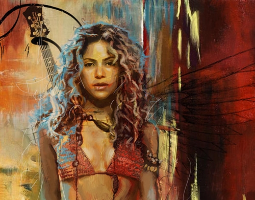 Shakira Painting handyhüllen
