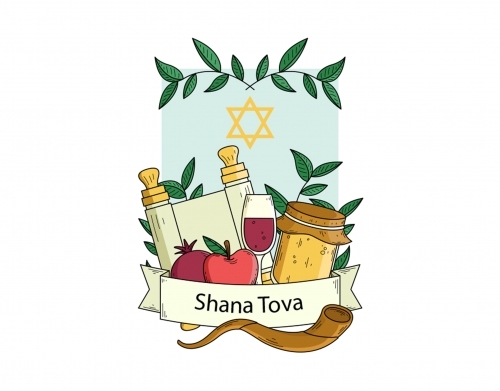 Shana tova greeting card handyhüllen